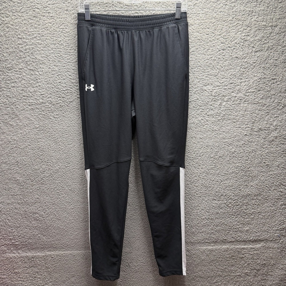 Under Armour Pants Mens Size Medium Black & White Twister Workout Training Pants - Picture 1 of 14